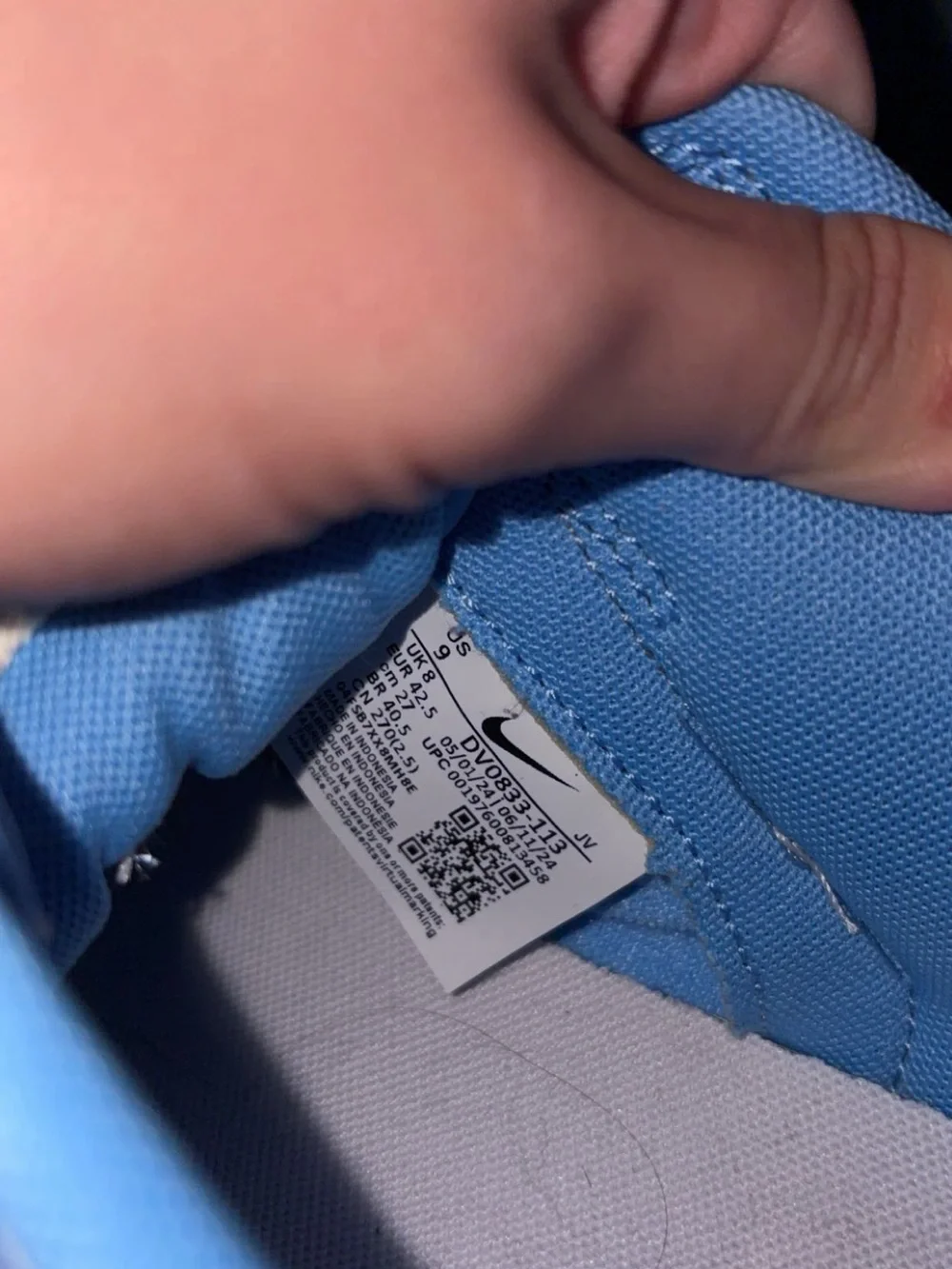 Nike Low-Top Sneakers in Blue and Cream